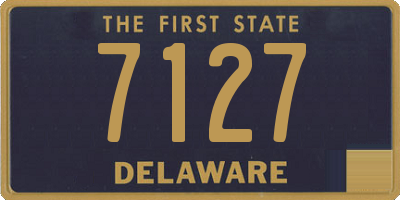 DE license plate 7127