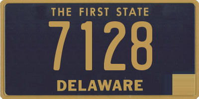 DE license plate 7128