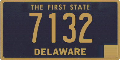 DE license plate 7132