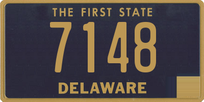 DE license plate 7148