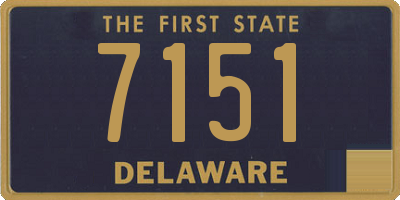 DE license plate 7151
