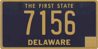 DE license plate 7156