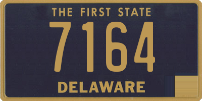 DE license plate 7164