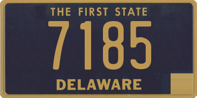 DE license plate 7185