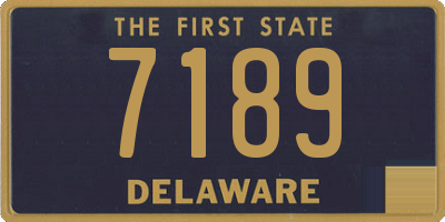 DE license plate 7189