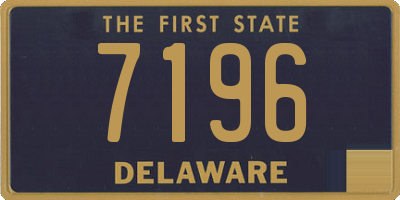 DE license plate 7196