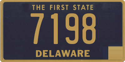 DE license plate 7198