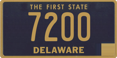 DE license plate 7200
