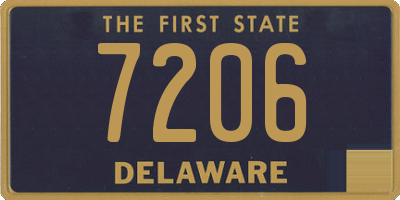 DE license plate 7206