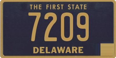 DE license plate 7209