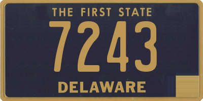 DE license plate 7243