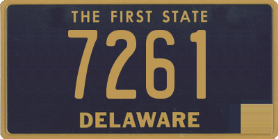 DE license plate 7261