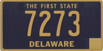 DE license plate 7273