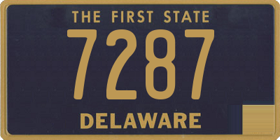 DE license plate 7287