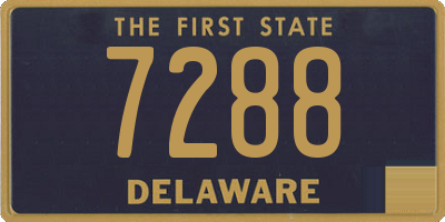 DE license plate 7288
