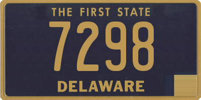 DE license plate 7298