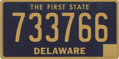 DE license plate 733766