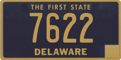 DE license plate 7622