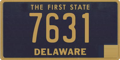 DE license plate 7631