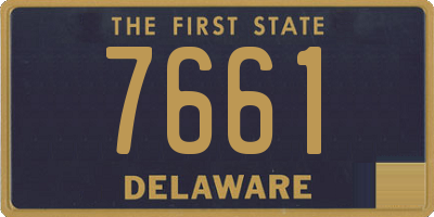 DE license plate 7661