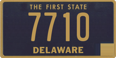 DE license plate 7710