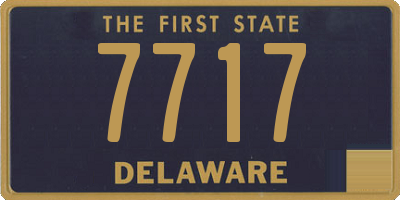 DE license plate 7717