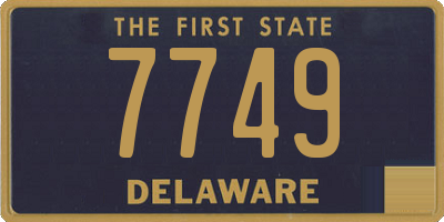 DE license plate 7749