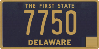 DE license plate 7750