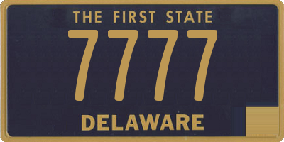 DE license plate 7777