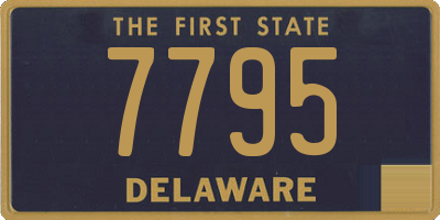 DE license plate 7795