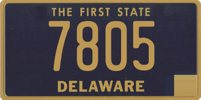 DE license plate 7805