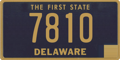 DE license plate 7810