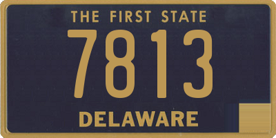 DE license plate 7813