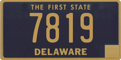 DE license plate 7819