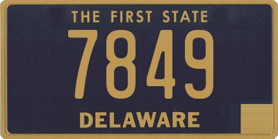 DE license plate 7849
