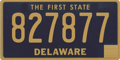 DE license plate 827877