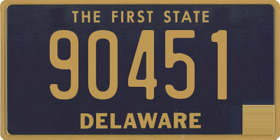 DE license plate 90451