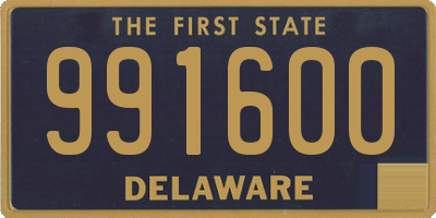 DE license plate 991600