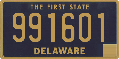 DE license plate 991601