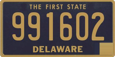 DE license plate 991602
