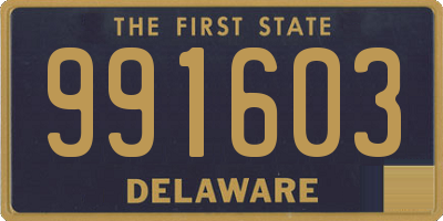 DE license plate 991603