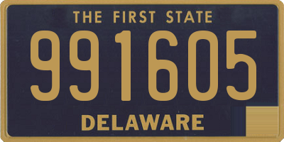 DE license plate 991605