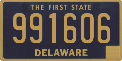 DE license plate 991606