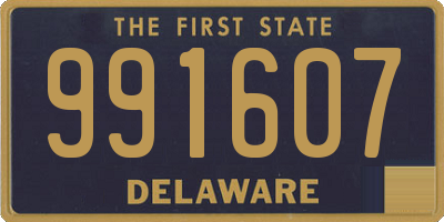 DE license plate 991607