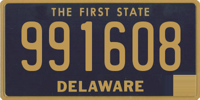 DE license plate 991608