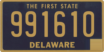 DE license plate 991610