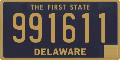 DE license plate 991611