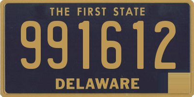 DE license plate 991612