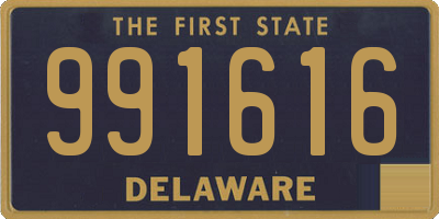 DE license plate 991616