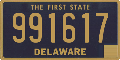DE license plate 991617